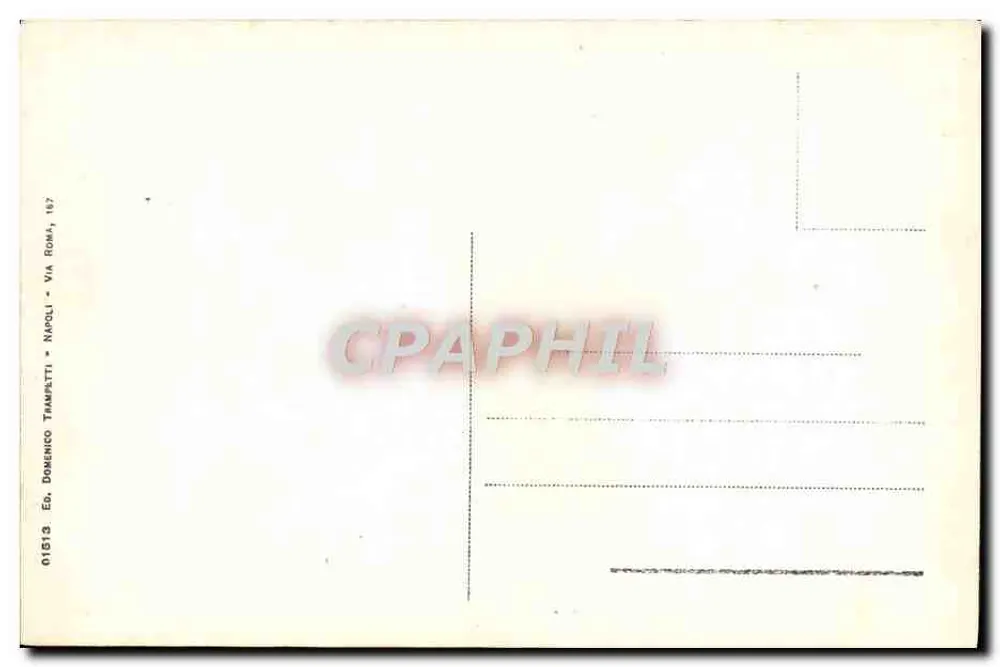 NAPOLI - Museu de S. Martino - Chiostro — editor Domenico Tampetti, n° 01613 - Verso