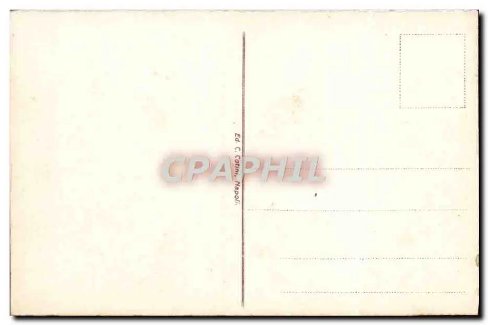 Nápoles. Panorama de Posillipo — vista panorâmica — Ed. C. Carini, Nápoles - Verso