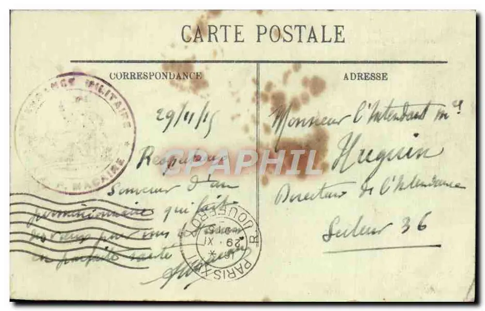 Paris — Die große Rutsche, Avenue de Suffren — LL. n°489 - Rückseite