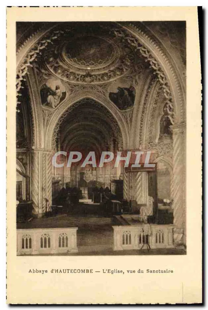 Abtei HAUTECOMBE — Die Kirche, Ansicht vom Heiligtum - Vorderseite
