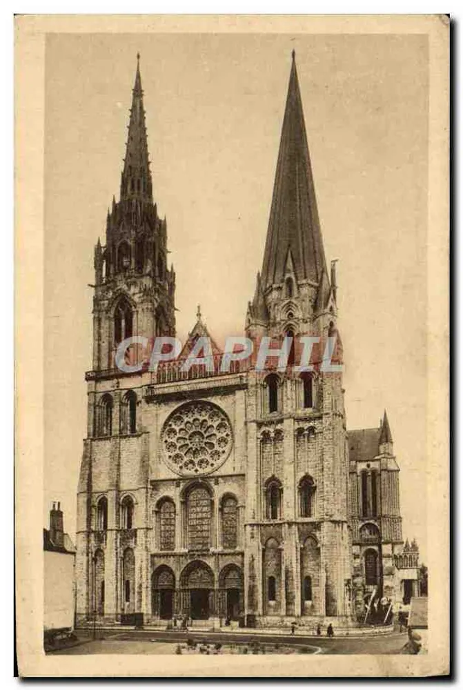 Chartres (Eure-et-Loir) — A Catedral — Edições de Arte Yvon, Paris - Frente