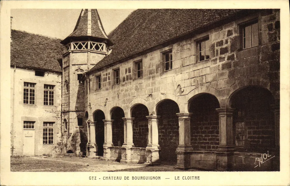 Castelo de Bourguignon — O Claustro — Edições « Ajol » (Vosges) - Frente