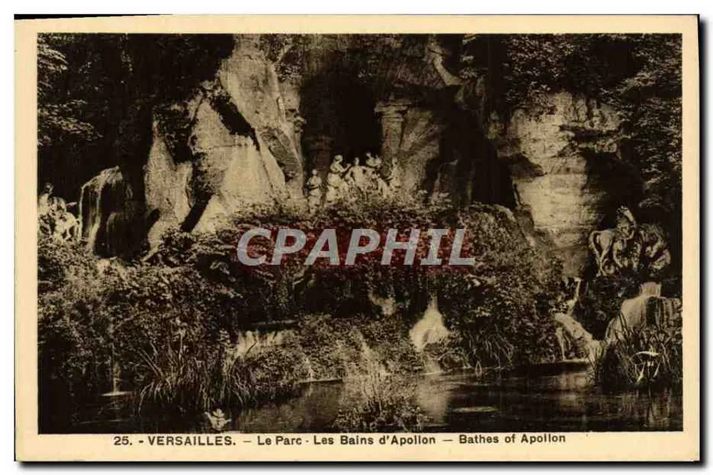 Versailles — O Parque. Os Banhos de Apolo — n°25 - Frente