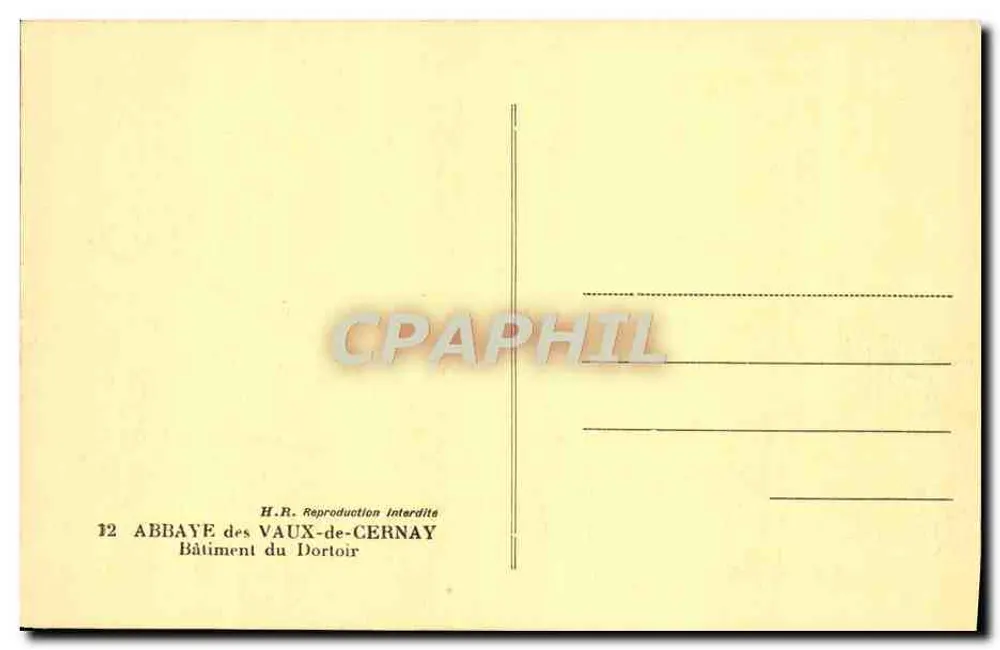 Abtei Vaux-de-Cernay — Schlafsaalgebäude — H.R. - Rückseite
