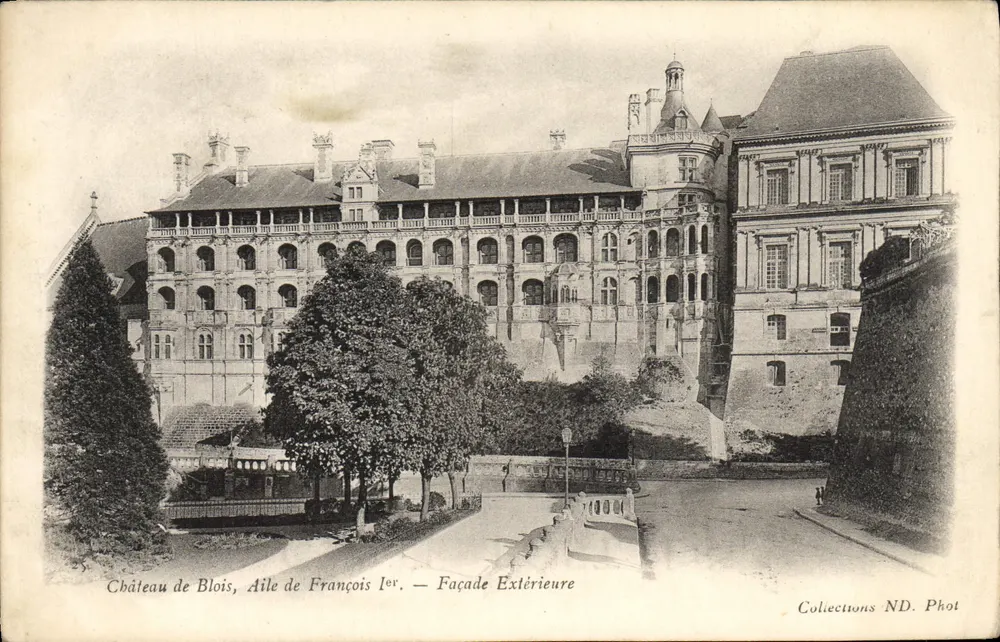 Schloss Blois, Flügel von François I — Äußere Fassade — Collections ND. Phot - Vorderseite