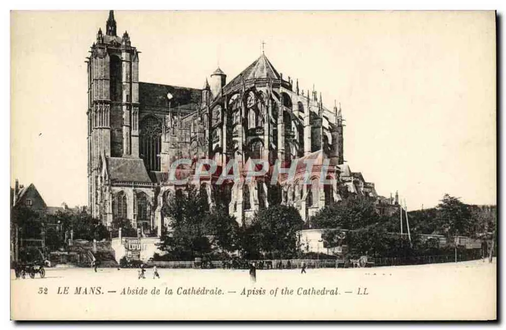Le Mans — Abside da Catedral — LL - Frente