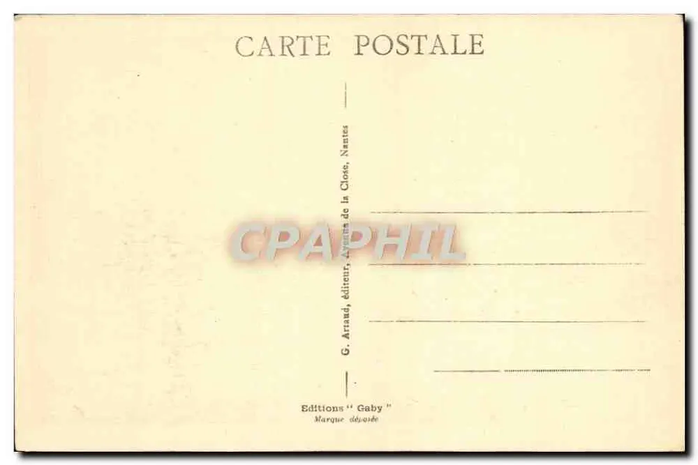 Dieppe - Die Türme und das Theater — G. Arnaud, Verlag, Nantes - Rückseite