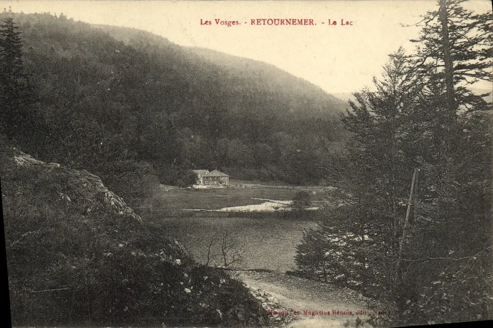 Les Vosges - RETOURNEMER - O Lago — Editor: Magasins Réunis, Nancy - Frente