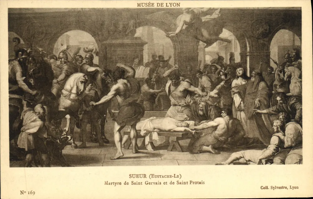 Martyrium des Heiligen Gervais und Protais — Museum von Lyon — SUEUR (EUSTACHE-LE) — Sammlung Sylvestre, Lyon — Nr. 169 - Vorderseite