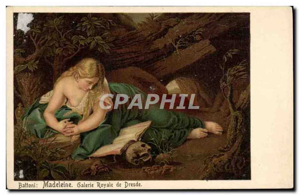 Madeleine — Gemälde von Battoni — Königliche Galerie von Dresden - Vorderseite