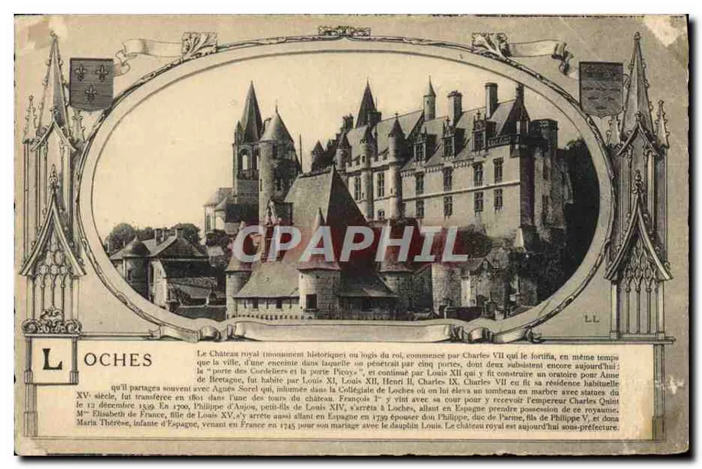 Loches — Château royal (ancien logis du roi) — éditeur LL - Frente
