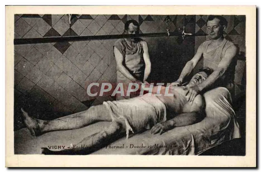 Vichy - Thermalbad - Dusche und Massage unter Wasser - Vorderseite