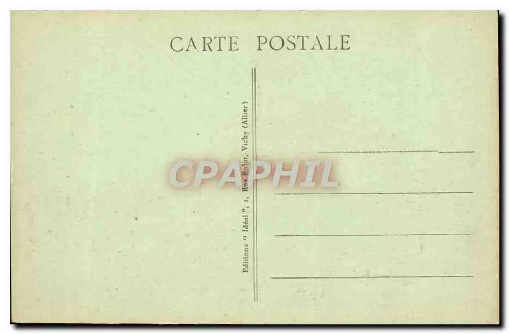 Vichy — Thermalbad — Massage unter Wasser — Verlag Ideal, Nr. 452 - Rückseite
