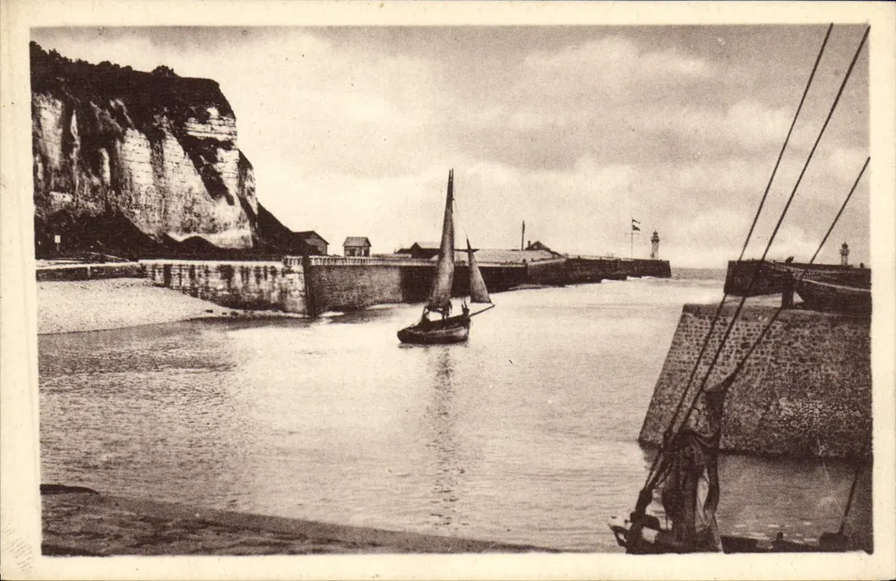 Saint-Valéry-en-Caux — Ausfahrt vom Hafen — Imp. Letellier, Paris - Vorderseite
