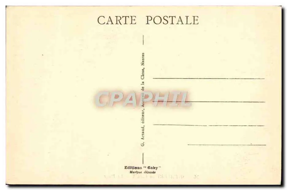 St-Valery-en-Caux — A Praia — Éditions Gahy, Nantes - Verso