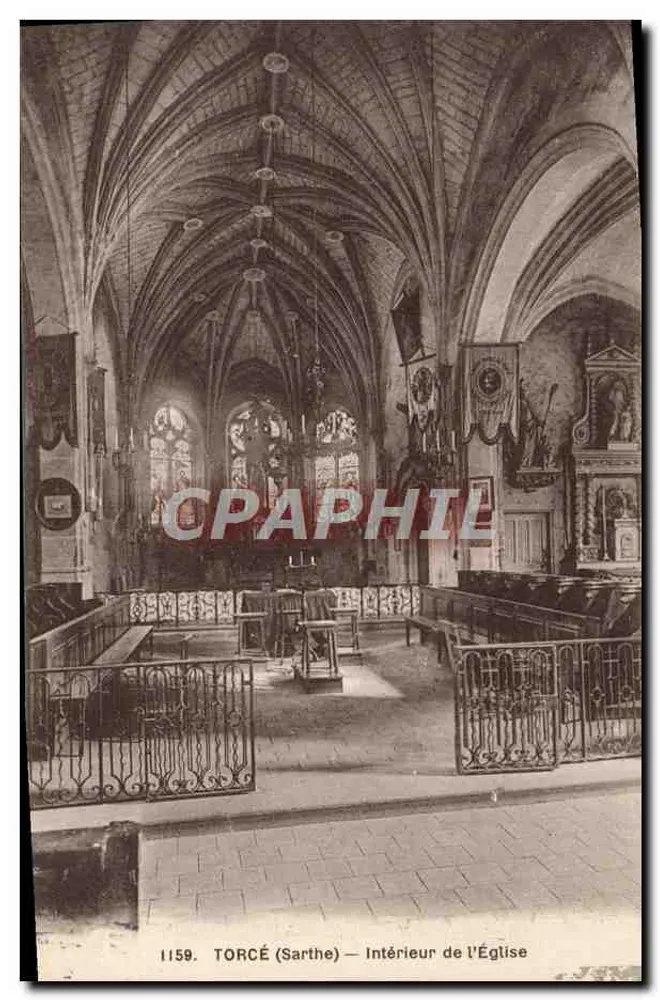 TORCÉ (Sarthe) — Interior da Igreja - Frente