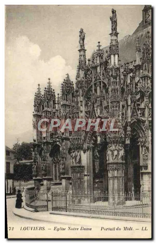 Louvières — Kirche Notre Dame, Südtor — LL - Vorderseite