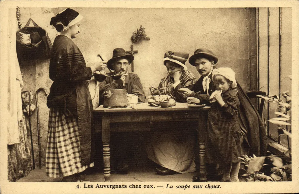 Die Auvergnats zu Hause — Kohl-Suppe — n°4 - Vorderseite