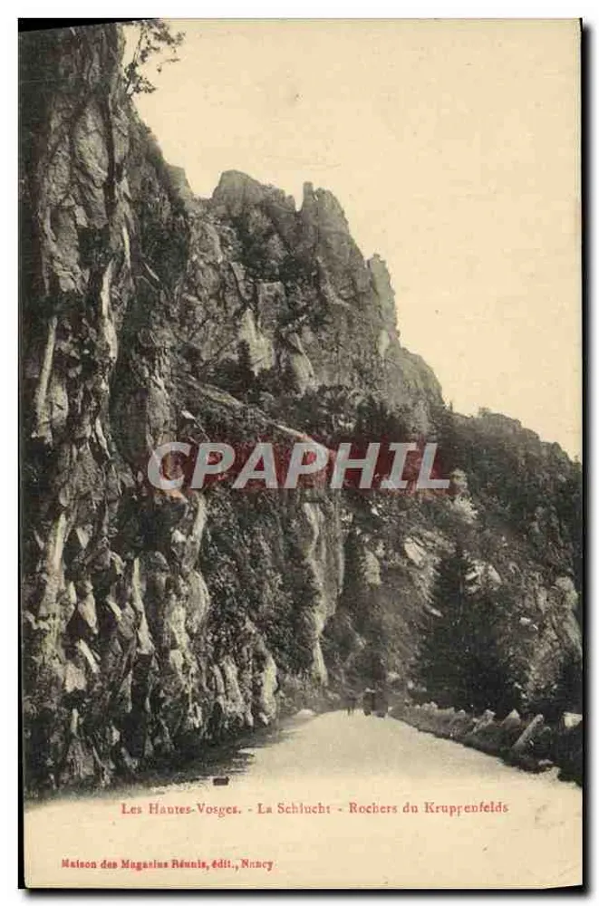 Die Haute-Vosges - Schlucht - Felsen von Kruppenfelds - Laden der Vereinigten Geschäfte, Verlag, Nancy - Vorderseite