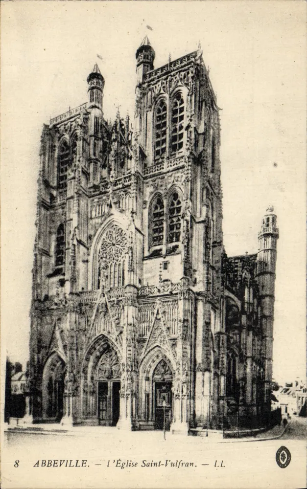 Abbeville — A Igreja de São Vulfrano — L.L. n°8 - Frente