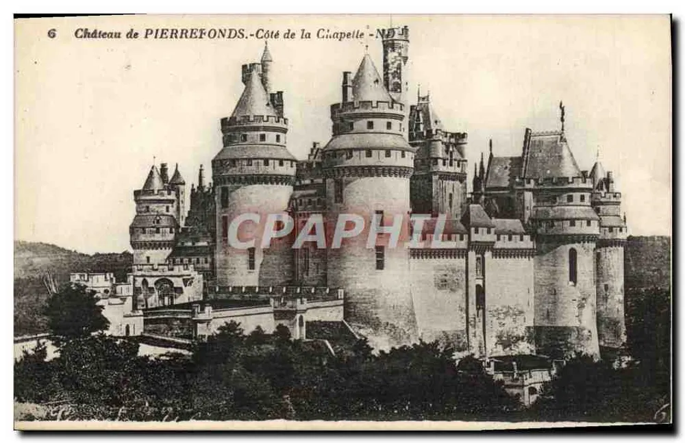 Castelo de PIERREFONDS — Lado da Capela — Imp. Letelier, Paris - Frente