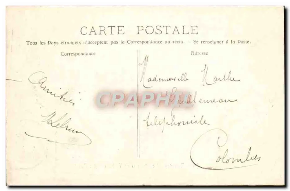 Tourves - Het kasteel van Valbelle (Westzijde) — Fototypie E. Lacour Marseille, nr. 489 - Achterkant