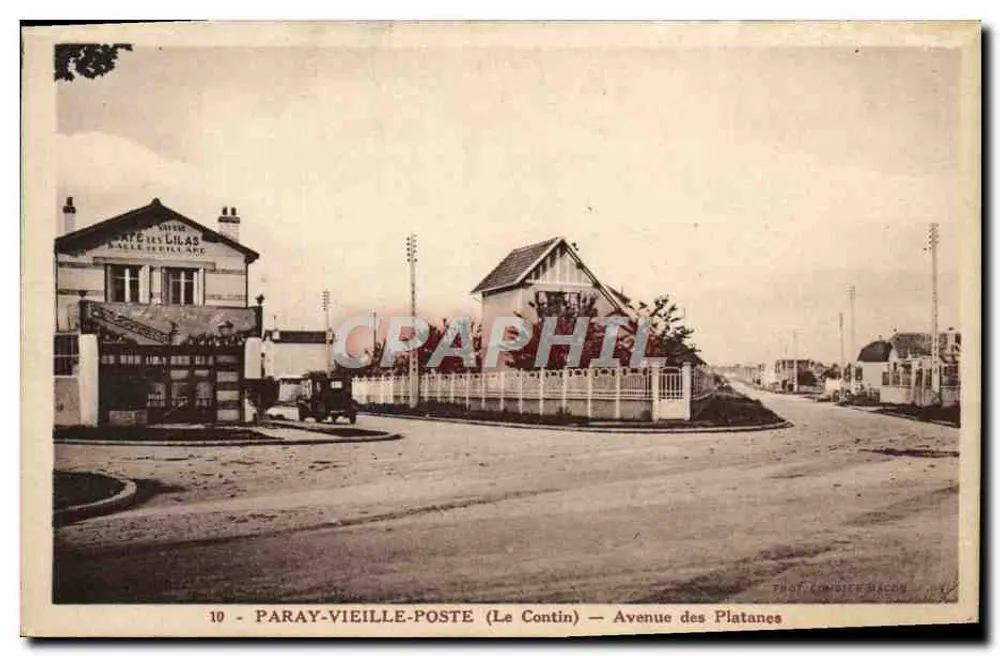 Paray-Vieille-Poste (Le Contin) — Avenue des Platanes — Fot. Konpatch Macom - Vorderseite