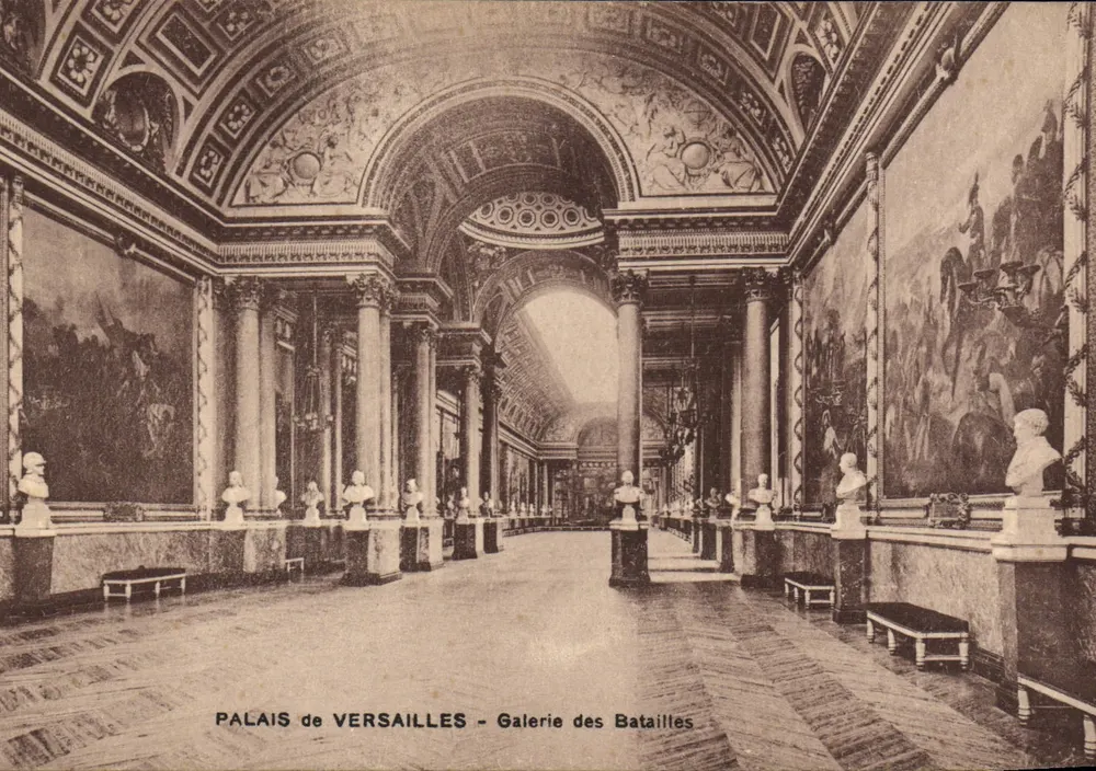 Schloss Versailles - Galerie der Schlachten — Illustrationsdruckerei - Vorderseite