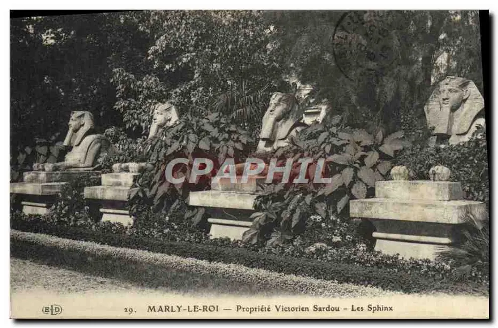 Marly-le-Roi — Eigentum Victorien Sardou — Die Sphinxen - Vorderseite