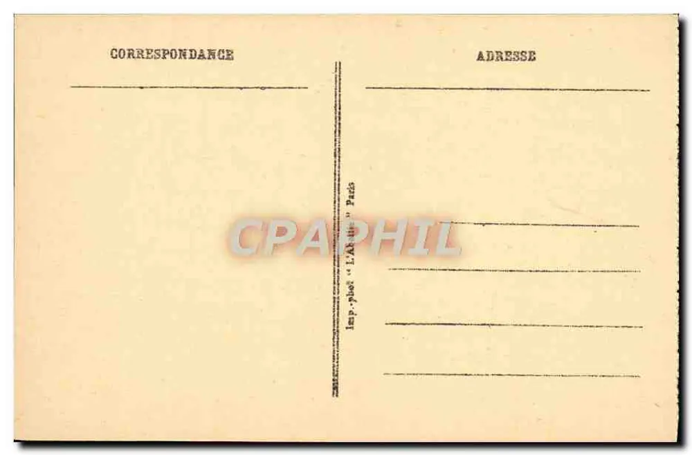 Wald von SAINT-GERMAIN — La Mare aux Canes — Künstlerische Ansicht — Verlag 'L'Artiste' Paris - Rückseite