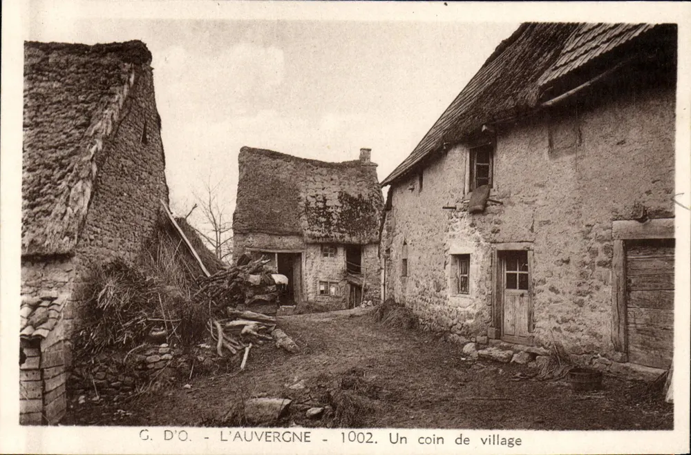 G. D'O. - L'Auvergne - 1002. Ein Stück Dorf - Vorderseite