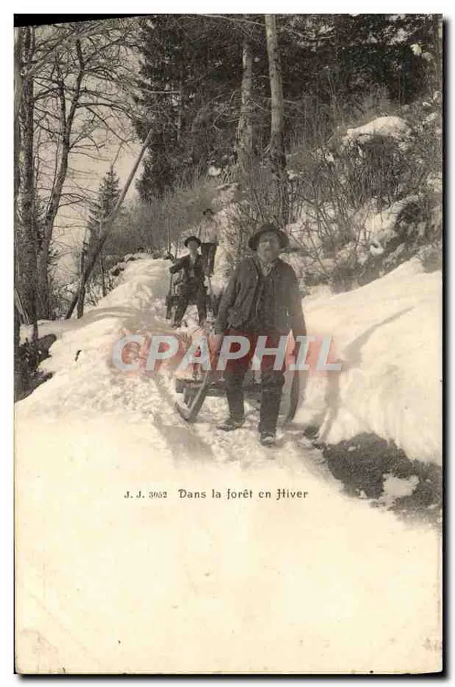 Na floresta no Inverno — J.J. 3062 — Julien Feires, Grenoble - Frente