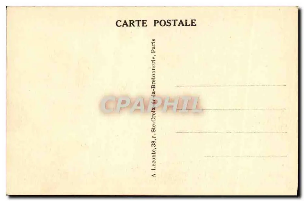 Versailles — O Castelo visto do Parque — Lecointe, Paris - Verso