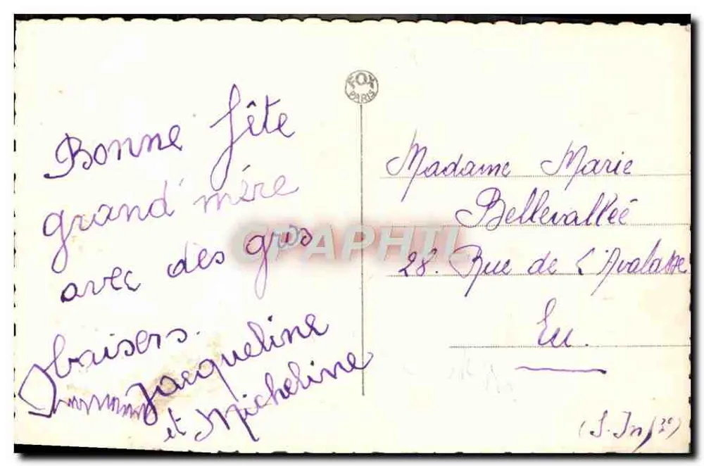 Duas jovens — estúdio FOX PARIS — n° 4632 - Verso