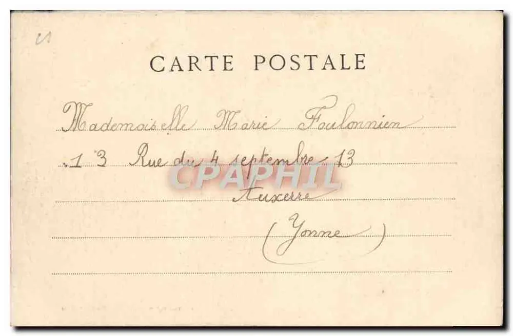 Menina pequena com buquê de flores — 'Meus melhores Vaux' — 'O bom editor' - Paris - Verso