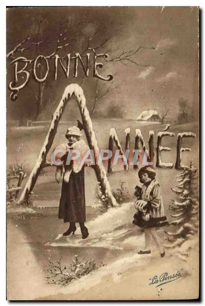 Gutes Neues Jahr — 1923 — La Pensée - Vorderseite