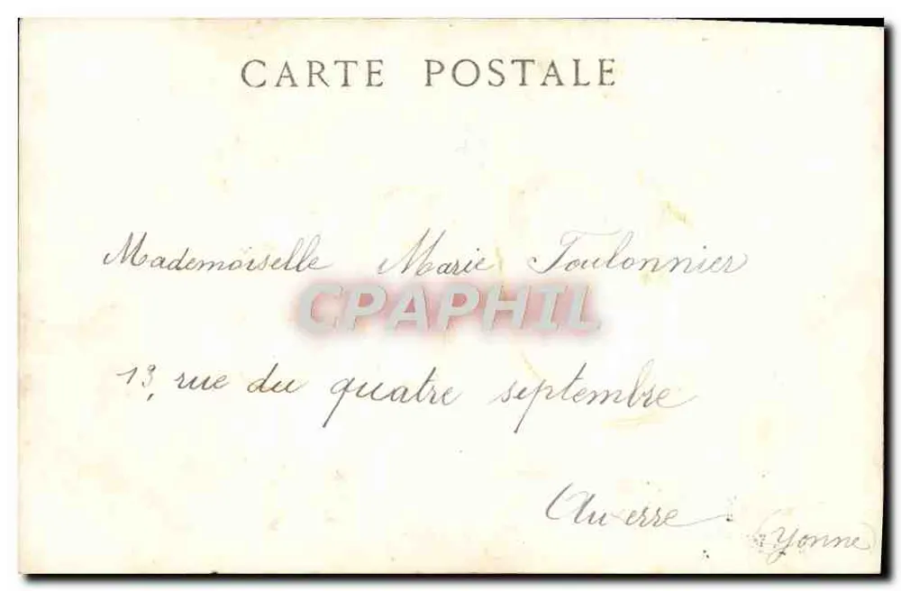 Jahr 1906 — Jahresankündigung — unbekannter Verleger, Seriennummer nicht sichtbar - Rückseite