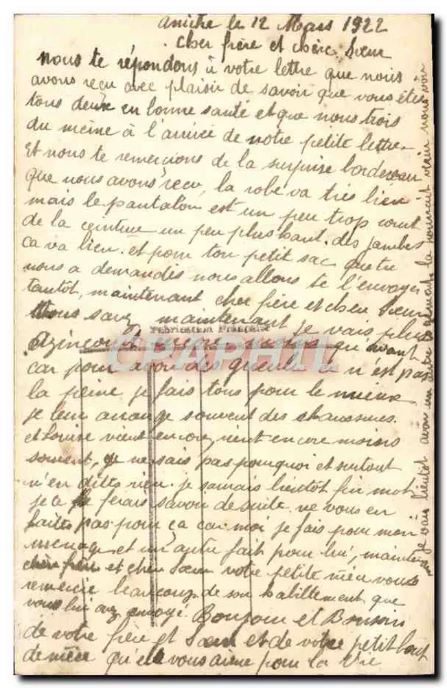 Coup de cœur — Szene mit Paar — ER Paris n°148 - Rückseite