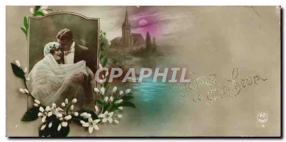 Nehe Hochzeit — Verlag PC, Nr. 4 — 'Fleurs de Bonheur' - Vorderseite