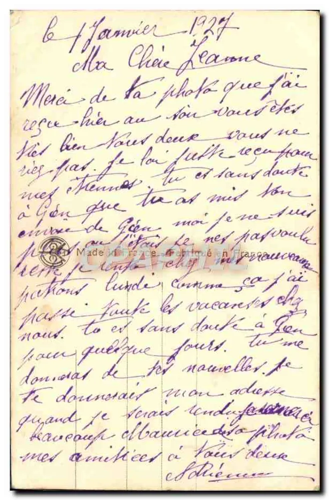 Proposition de mariage — scène romantique — éditeur NAT NOYER, n° 4350 - Rückseite
