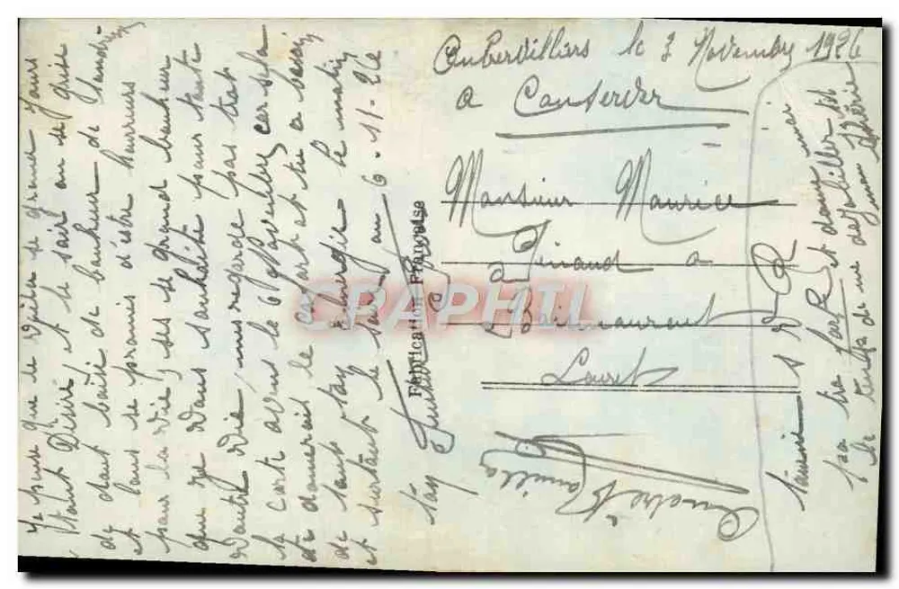 Couple en étreinte — scène amoureuse — éditeur SAPH Paris n°1315 - Rückseite