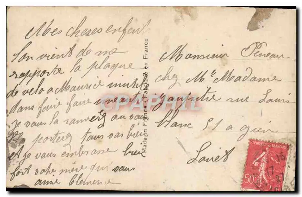 Paar in Abendkleidung — Studio — Blouet 586 - Rückseite