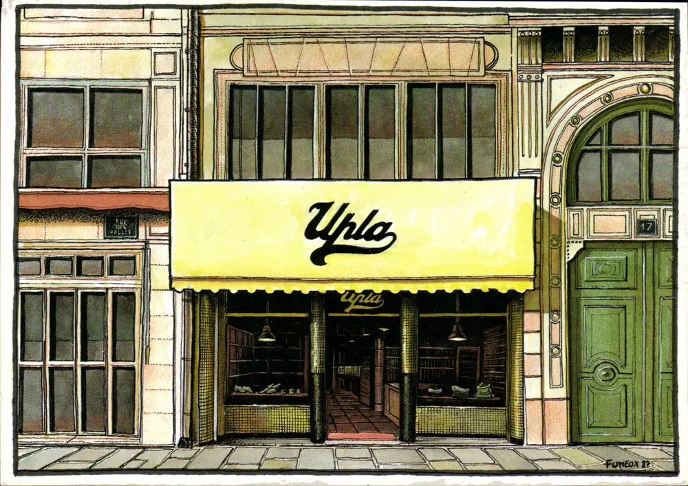 Upla - Pariser Laden — Stilisierte Illustration — FUMEBOX 88 - Vorderseite