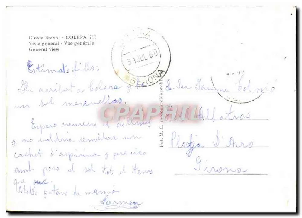 Colera (Costa Brava) — vista geral — editor M.C. (Fot. M.C.) - Verso
