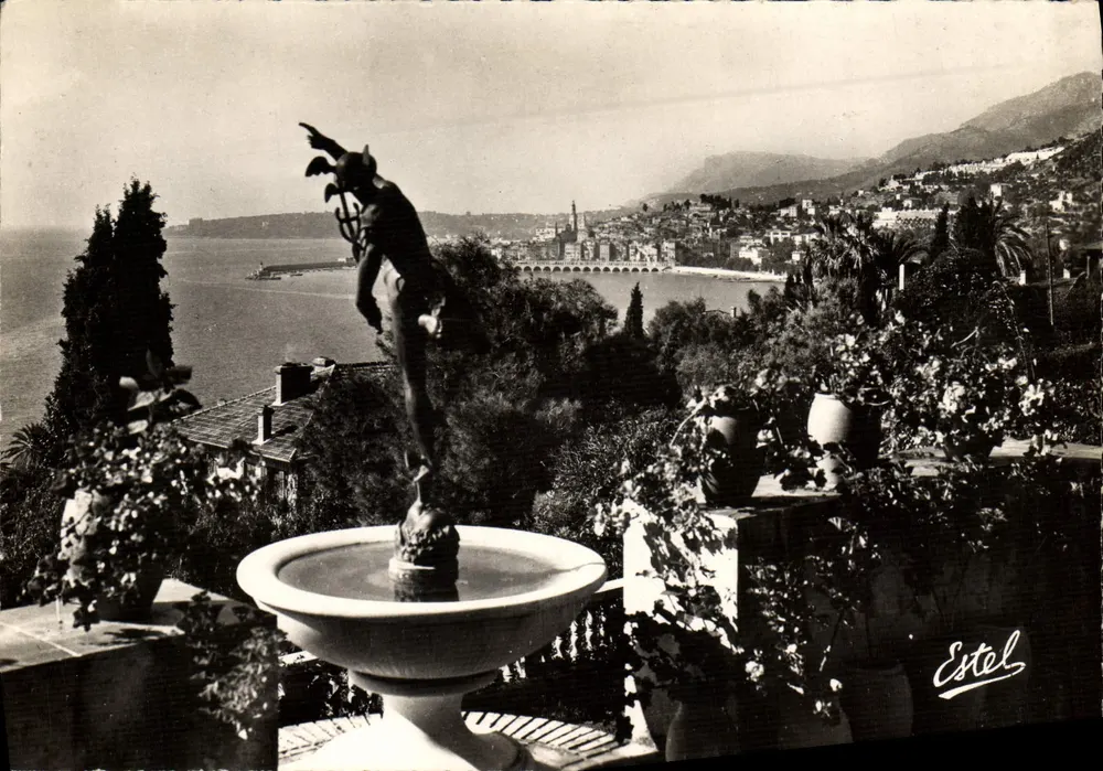 Menton e o Cabo Martin — Vista geral — Edições de Luxo Estel, Paris - Frente