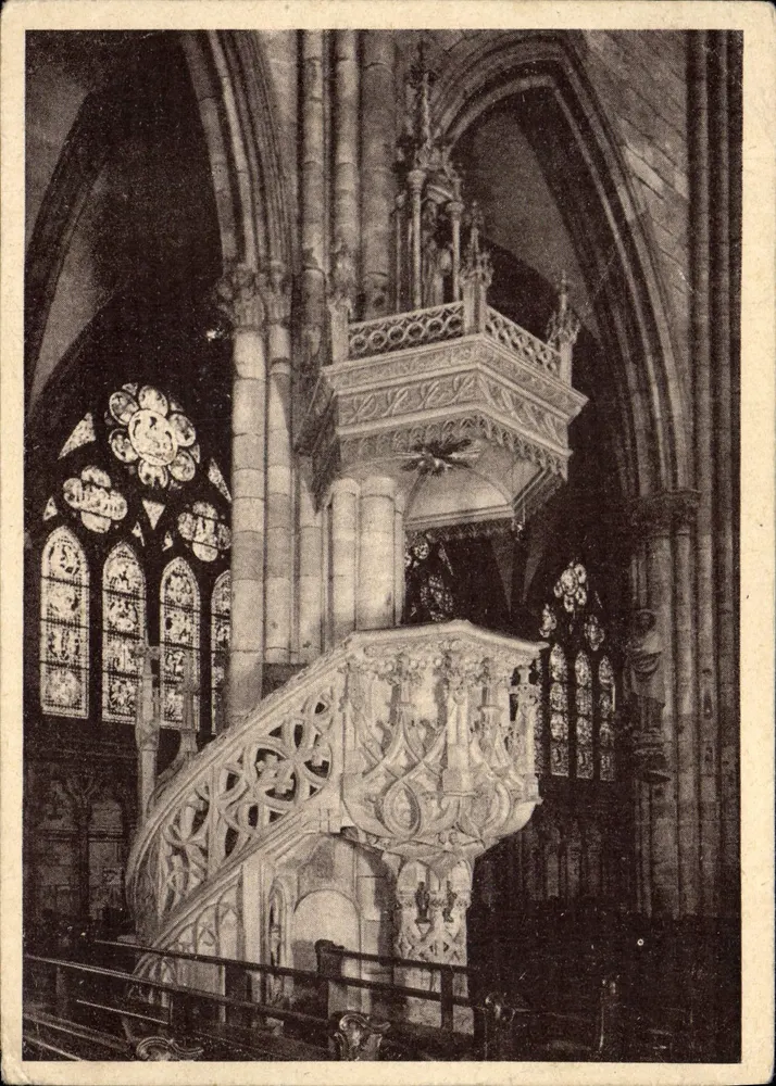 Freiburg — La chaire de la cathédrale — éditeur KRINÉDANUBE, n° 300/344 CFU - Front