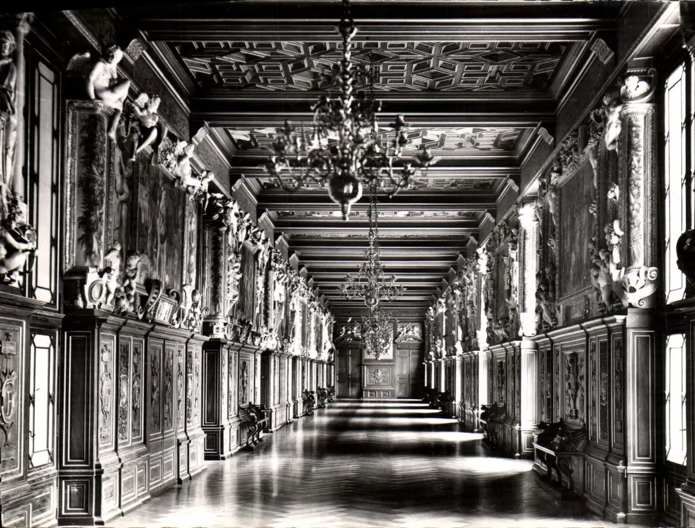 Schloss Fontainebleau — Galerie François I. — Éd. d'Art A.P., 11 bis rue Colbert, Versailles - Vorderseite