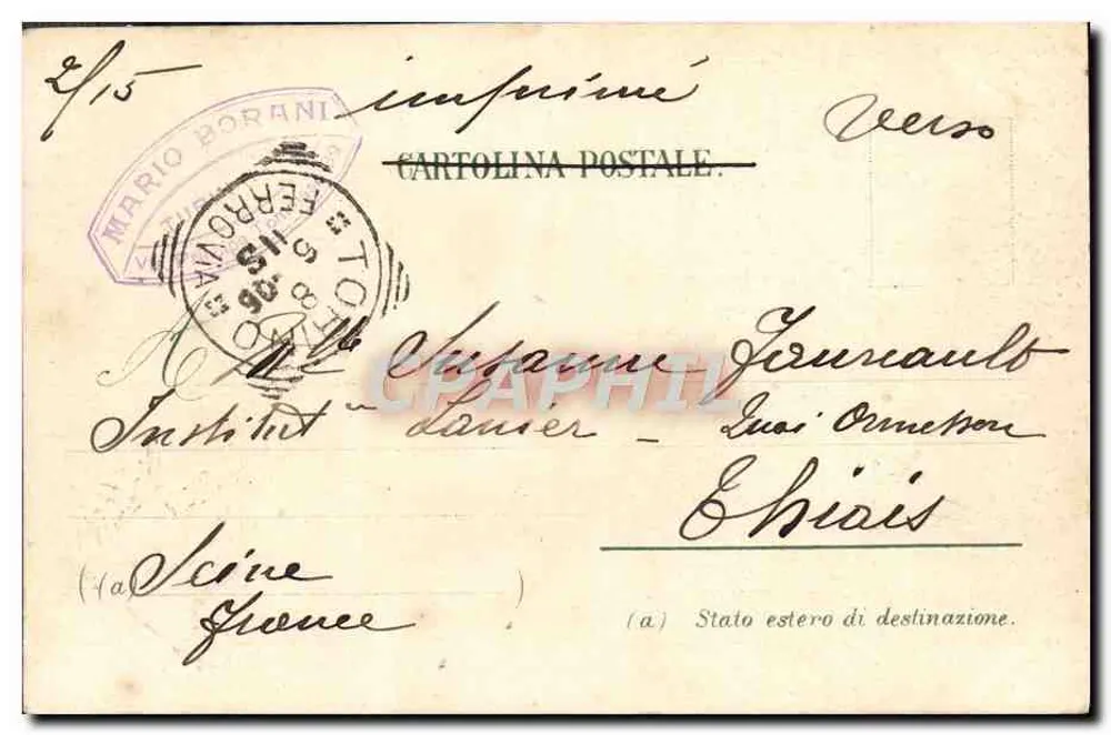 Veneza. Canal Grande e Palazzo Ca' d'Oro — editor P.V.N. n° 5816 - Verso