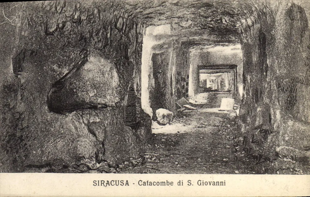 Siracusa - Catacombas de S. Giovanni — Ed. Rametta Vincenzo, n° 75 - Anverso