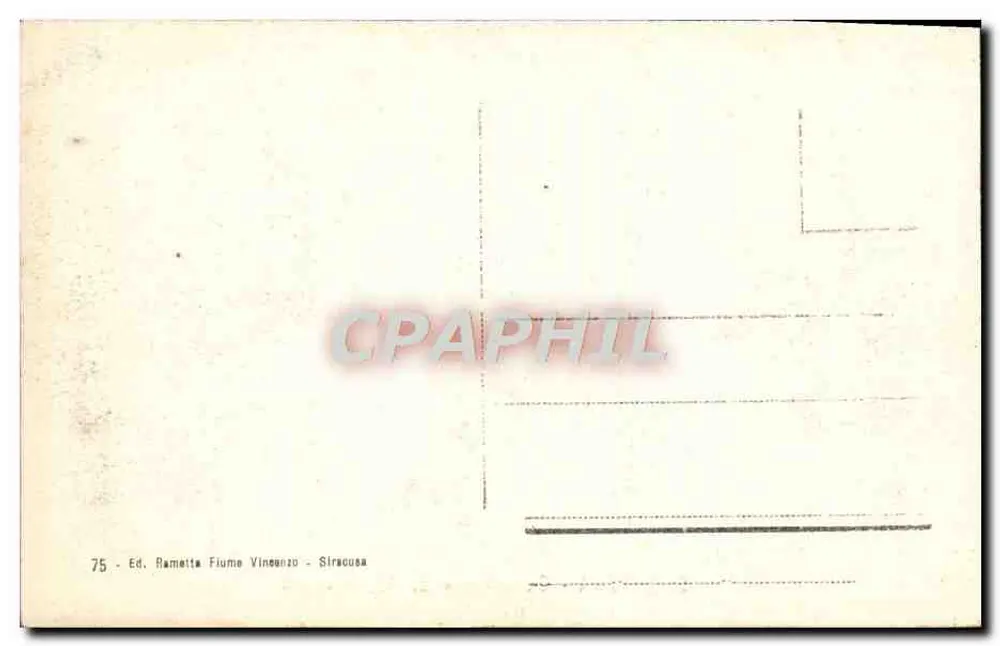 Siracusa - Catacombas de S. Giovanni — Ed. Rametta Vincenzo, n° 75 - Reverso